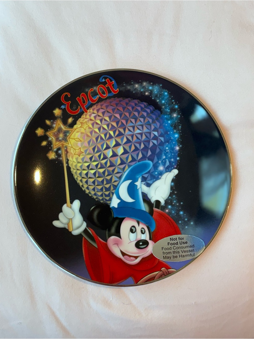 Epcot Sorcerer Mickey Decorative Plate !